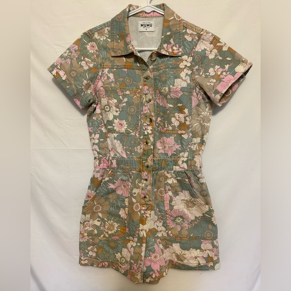 Show Me Your Mumu Cannon Romper Size Small